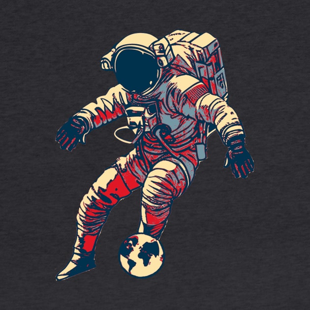 Astronaut Football Player by DesignArchitect